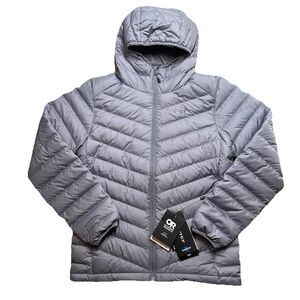 NWT Outdoor Research ColdFront Down Hoodie Puffer Jacket Men's Small 700FP Gray